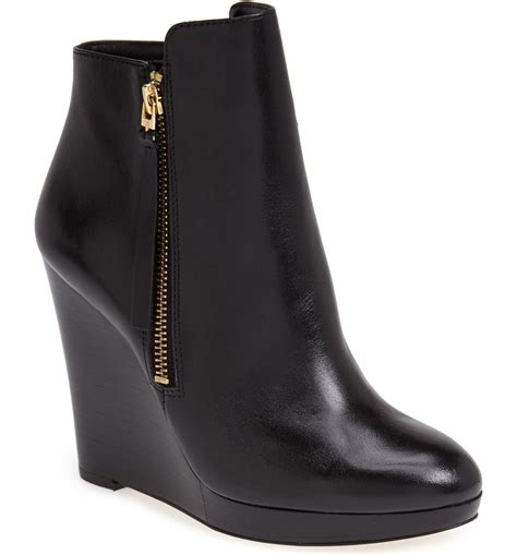 michael kors wedge bootie